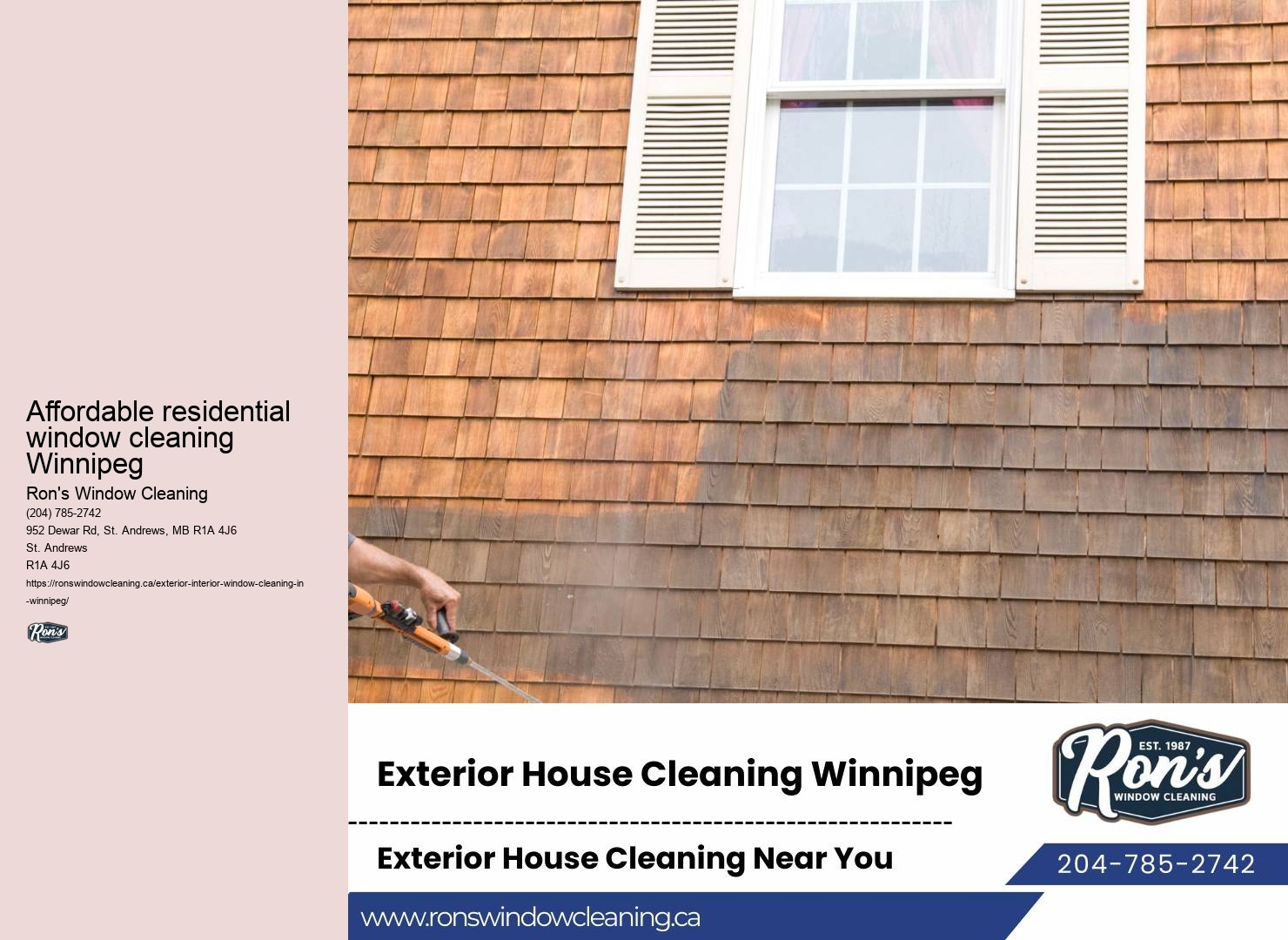 Window cleaning professionals near me Winnipeg