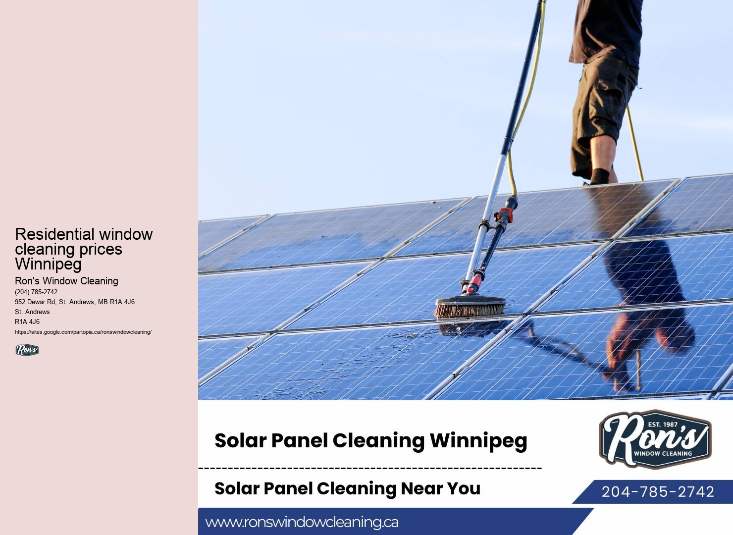 Window cleaning cost Winnipeg