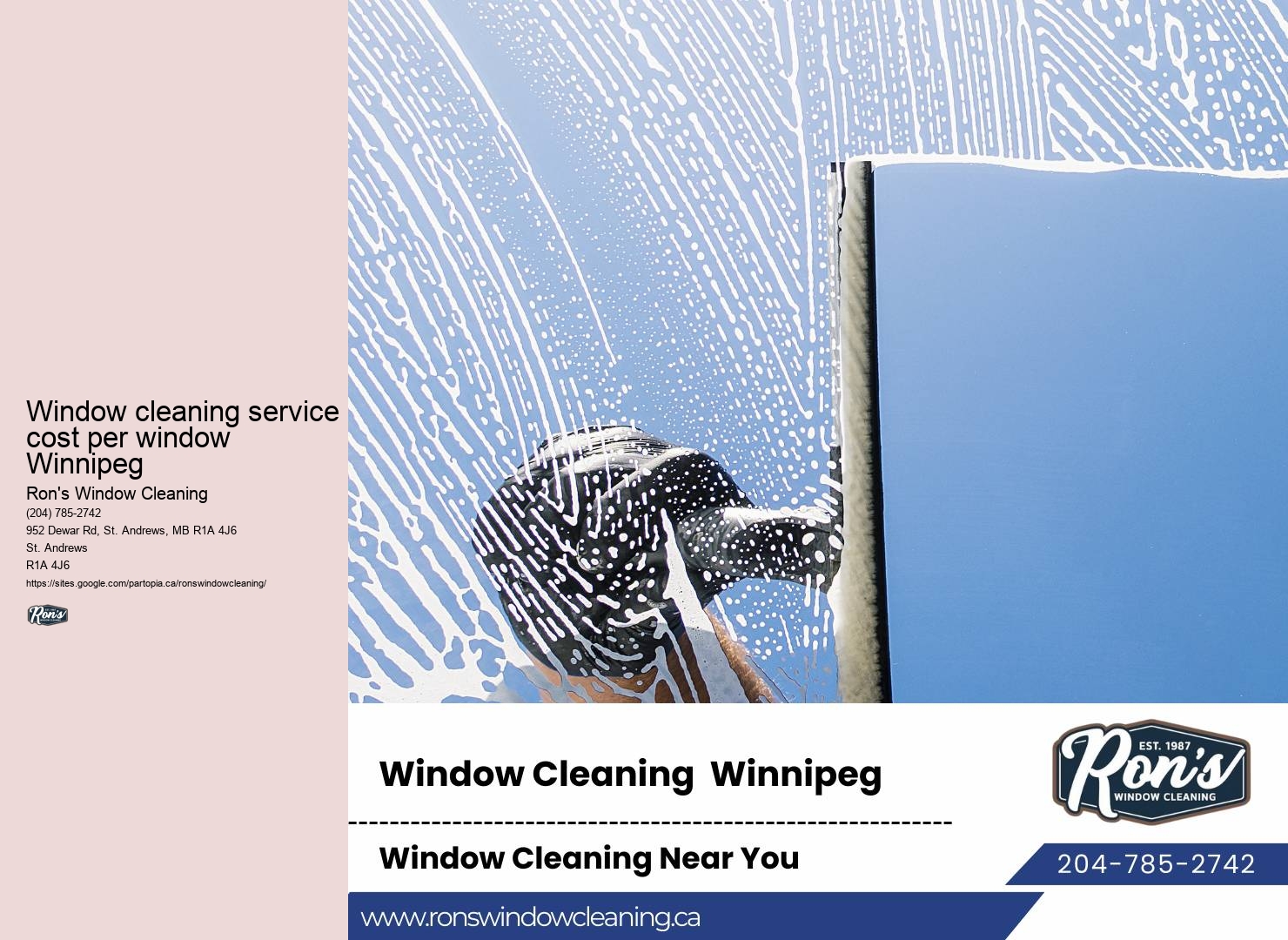 Winnipeg's professional window cleaners