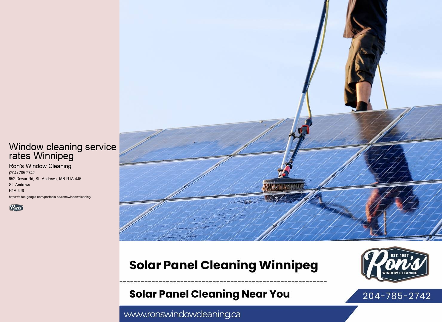 Winnipeg's window cleaning professionals