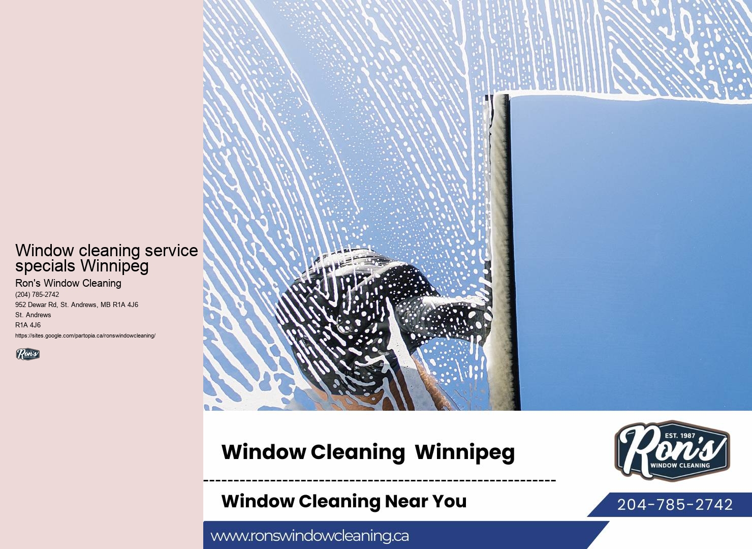 Window cleaning offers Winnipeg