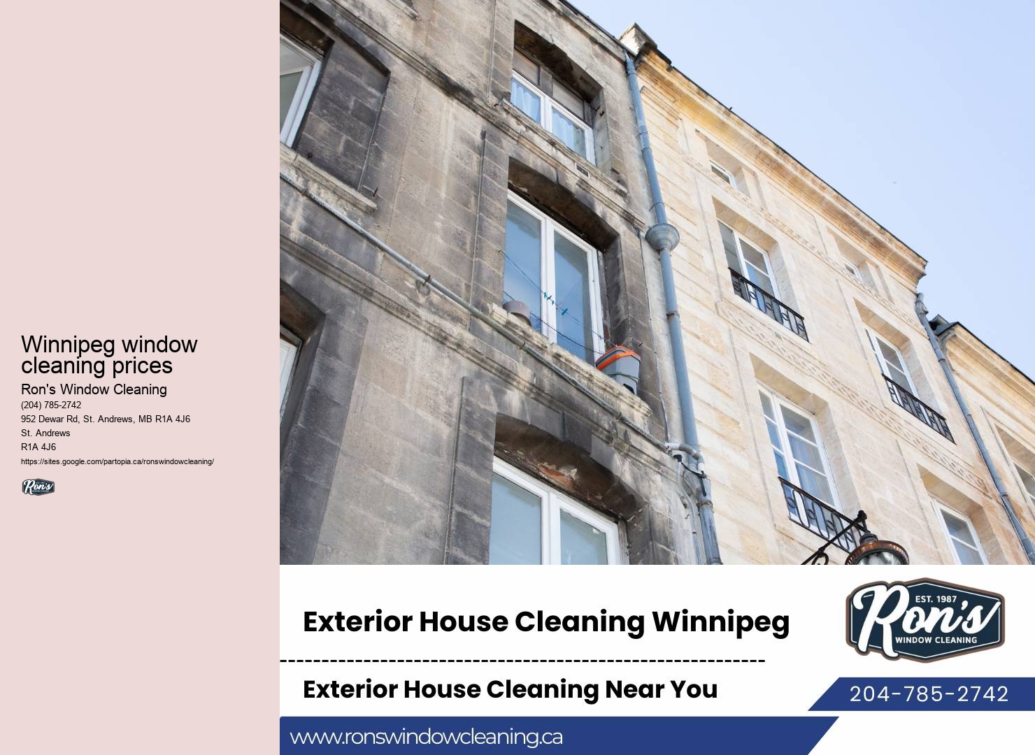 Seasonal window cleaning