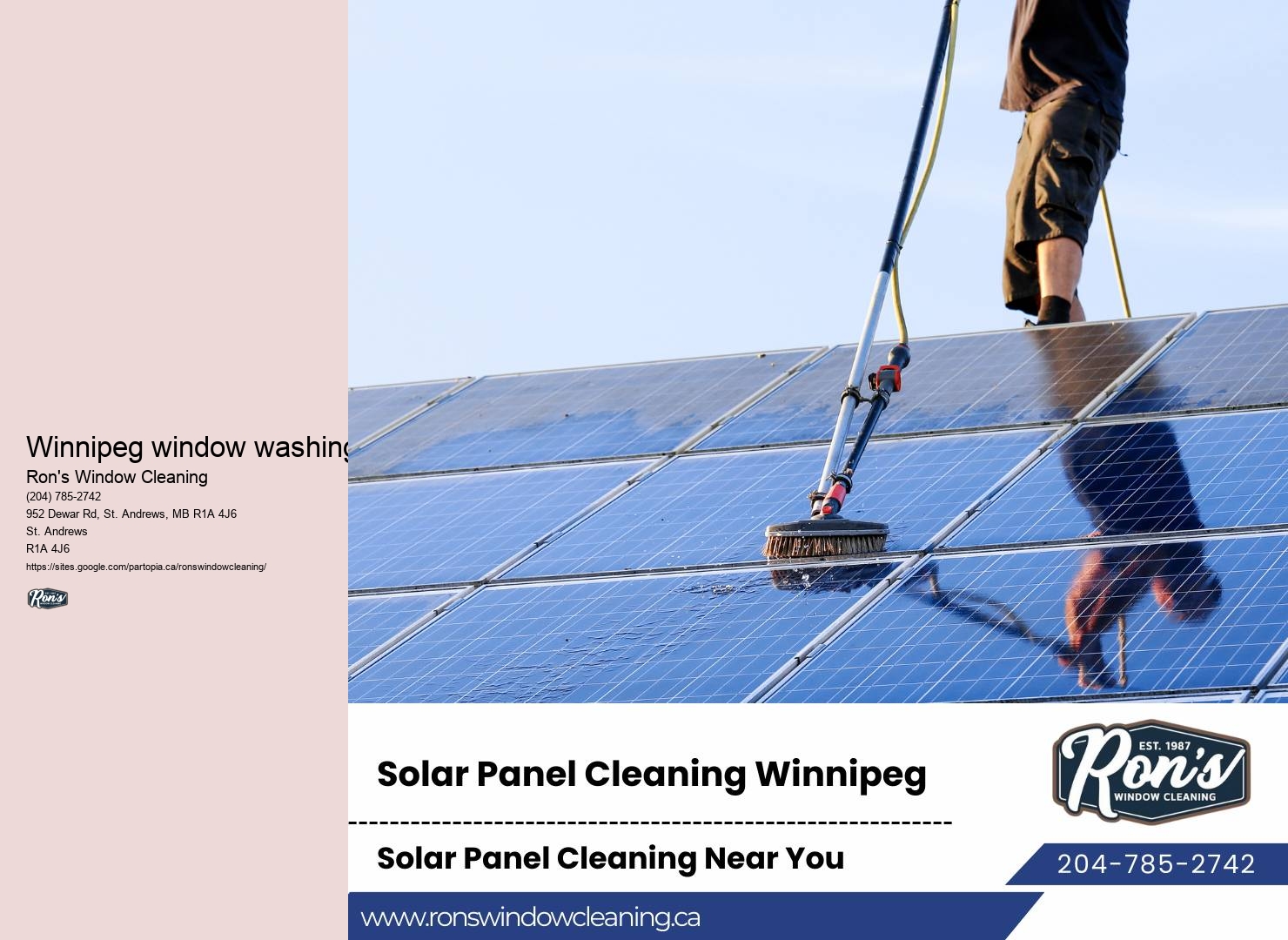 Window cleaning service specials Winnipeg