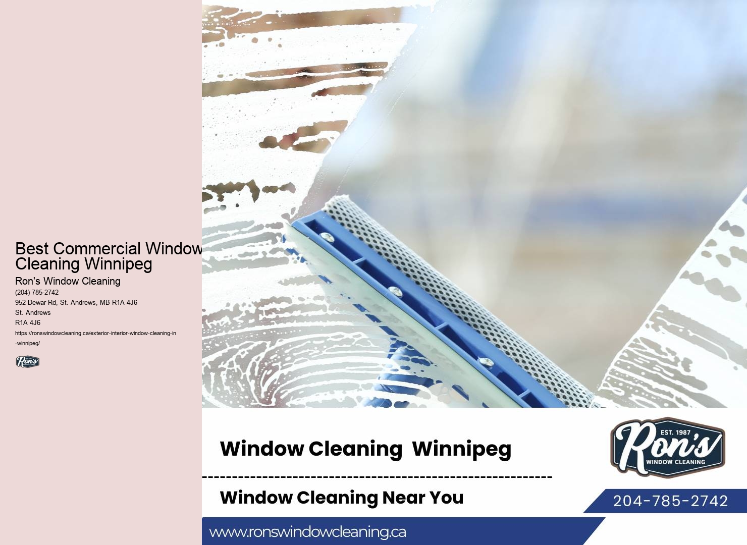 Best Commercial Window Cleaning Winnipeg Window Cleaner Job