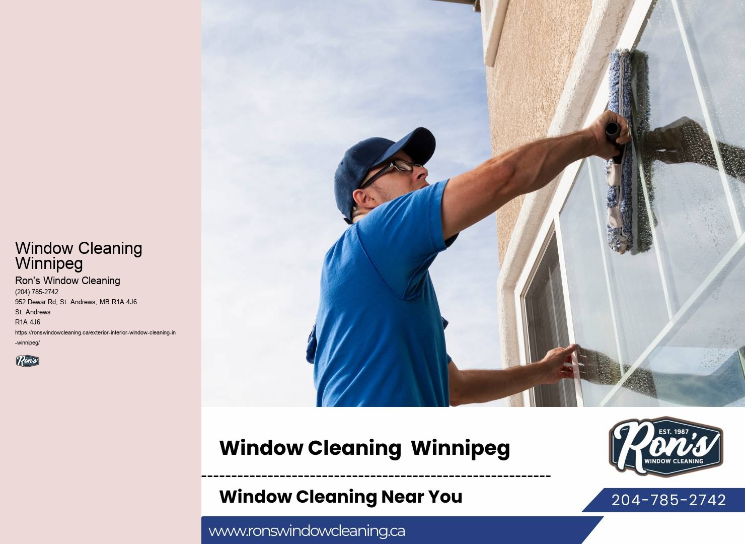 Window Cleaning Winnipeg Window Maintenance