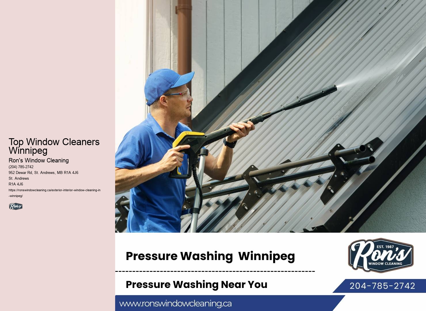 Top Window Cleaners Winnipeg Window Washing Services