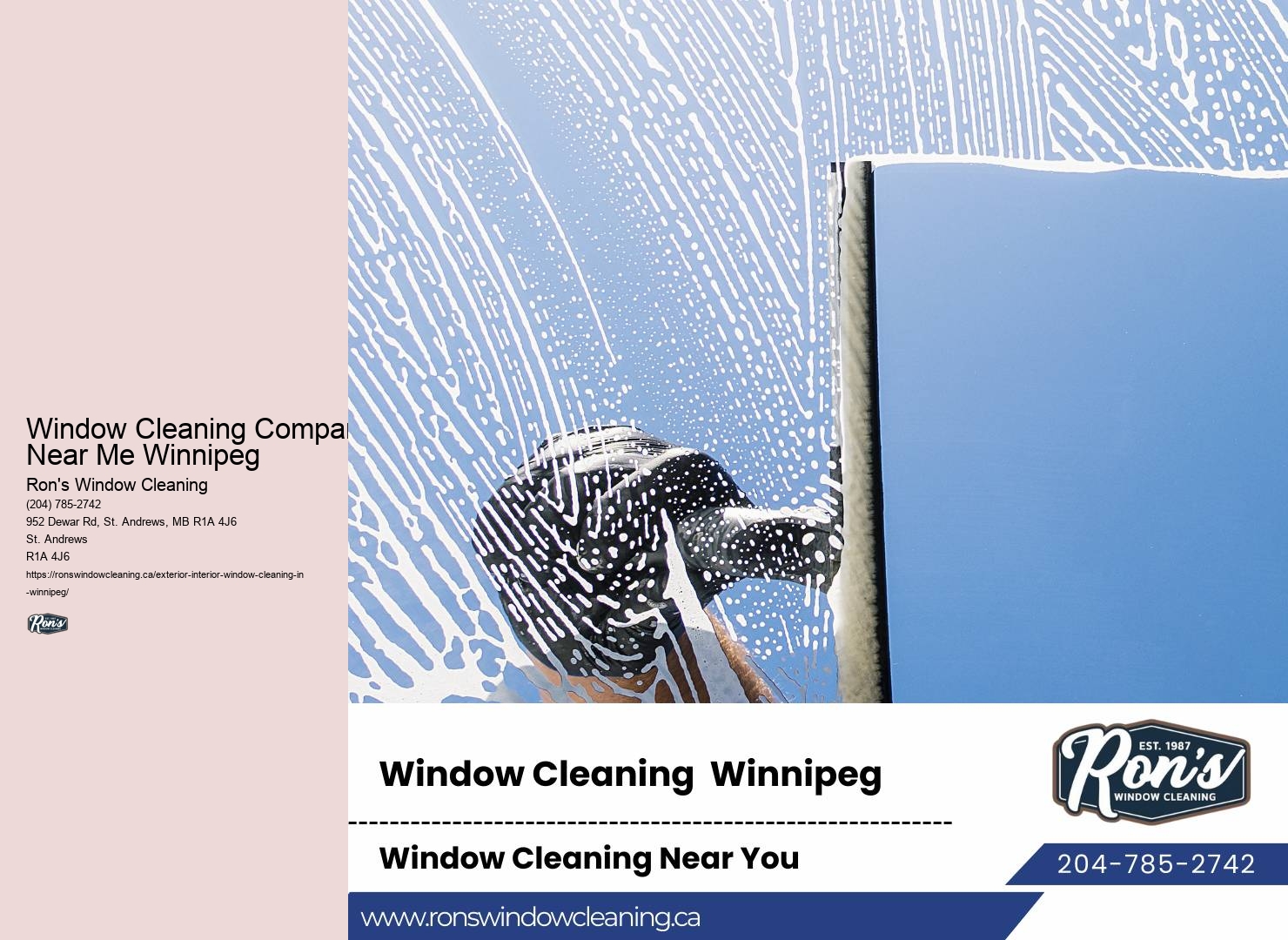 Window Cleaning Standards Window Cleaning Company Near Me Winnipeg