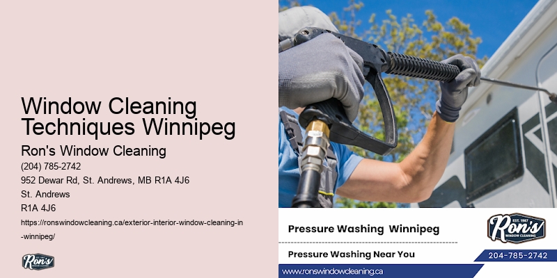 Window Cleaning Techniques Winnipeg