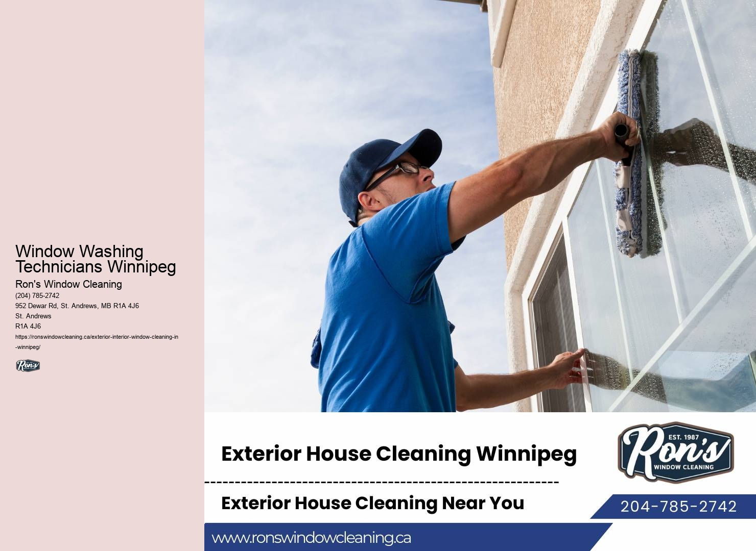 Window Cleaning Discounts Window Washing Technicians Winnipeg