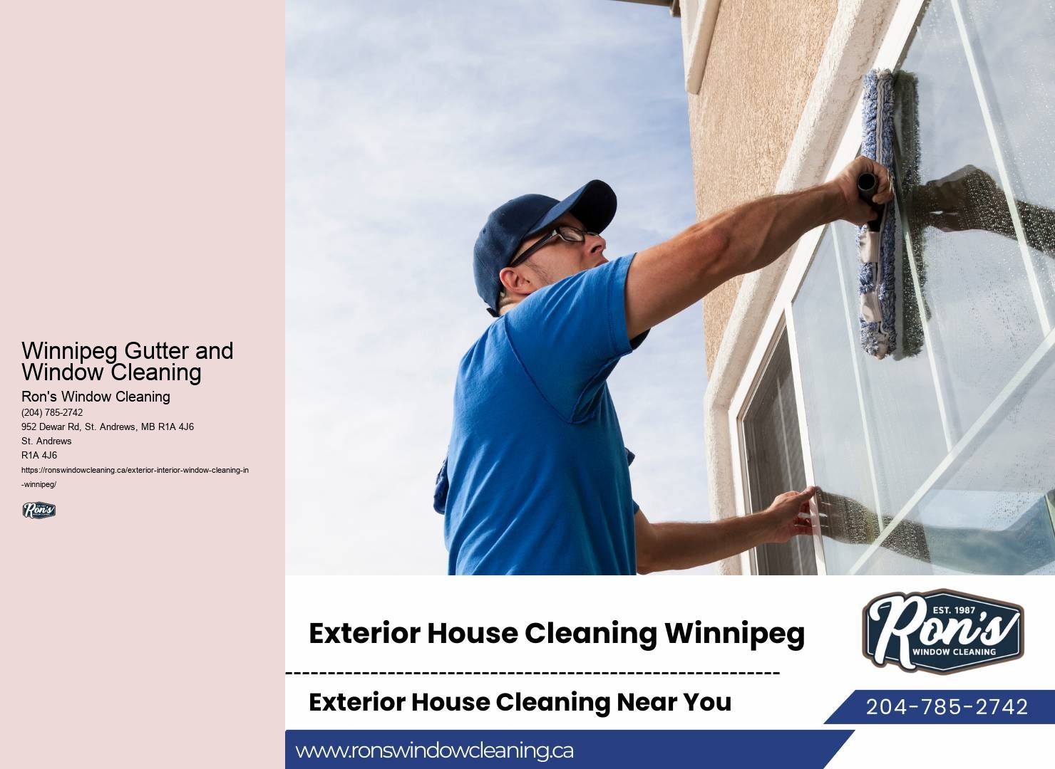Professional Exterior Window Cleaning Winnipeg Gutter and Window Cleaning