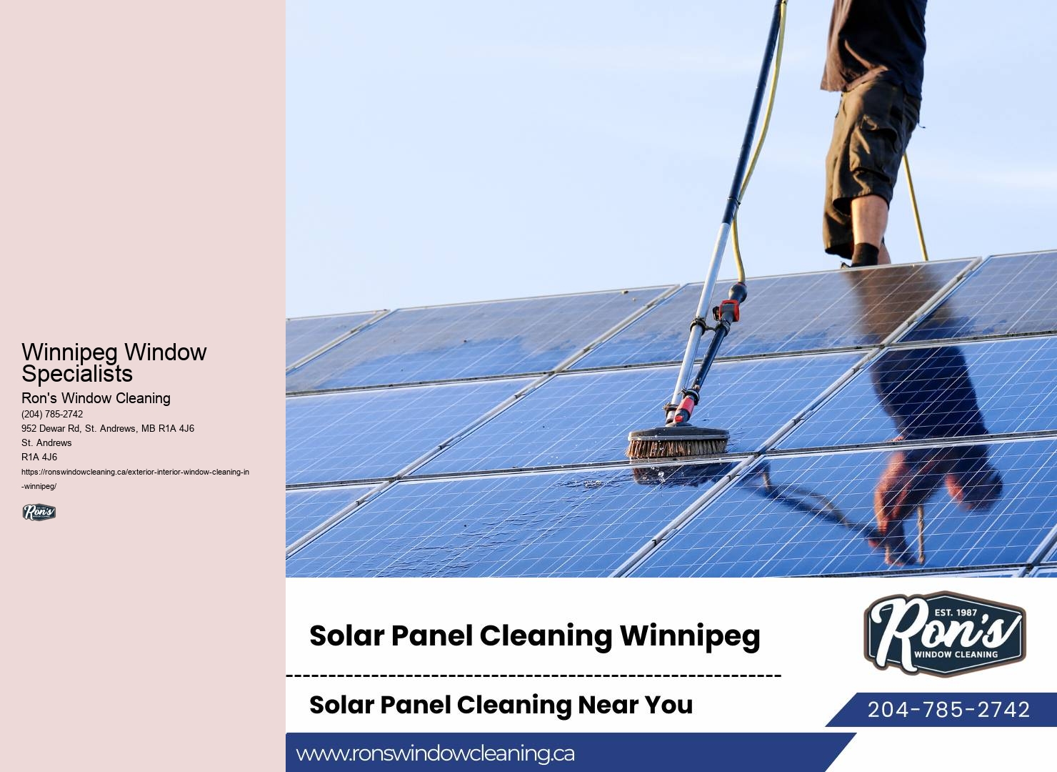 Winnipeg Window Specialists Window Cleaning Offers