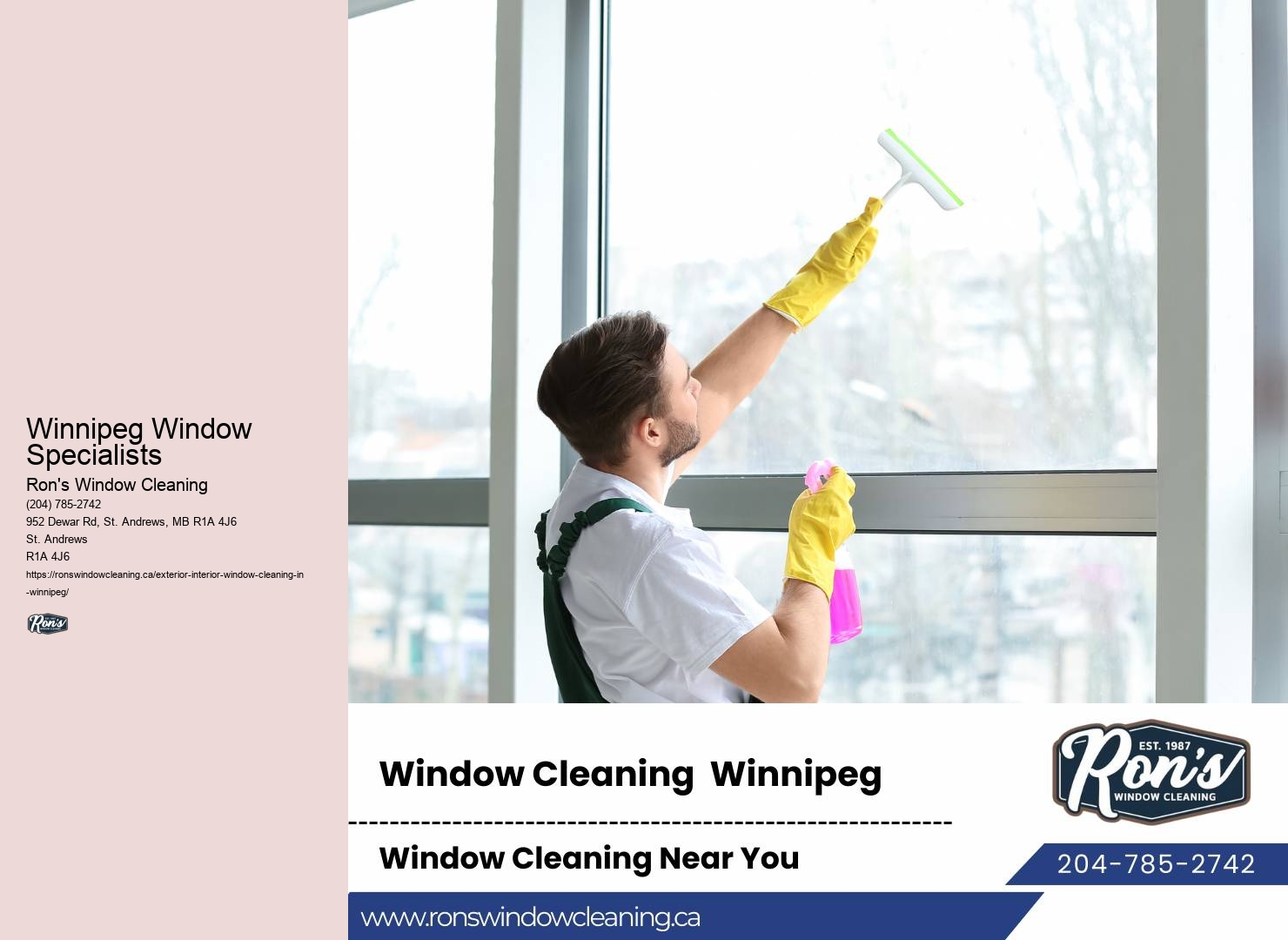 Summer Window Cleaning Winnipeg Window Specialists