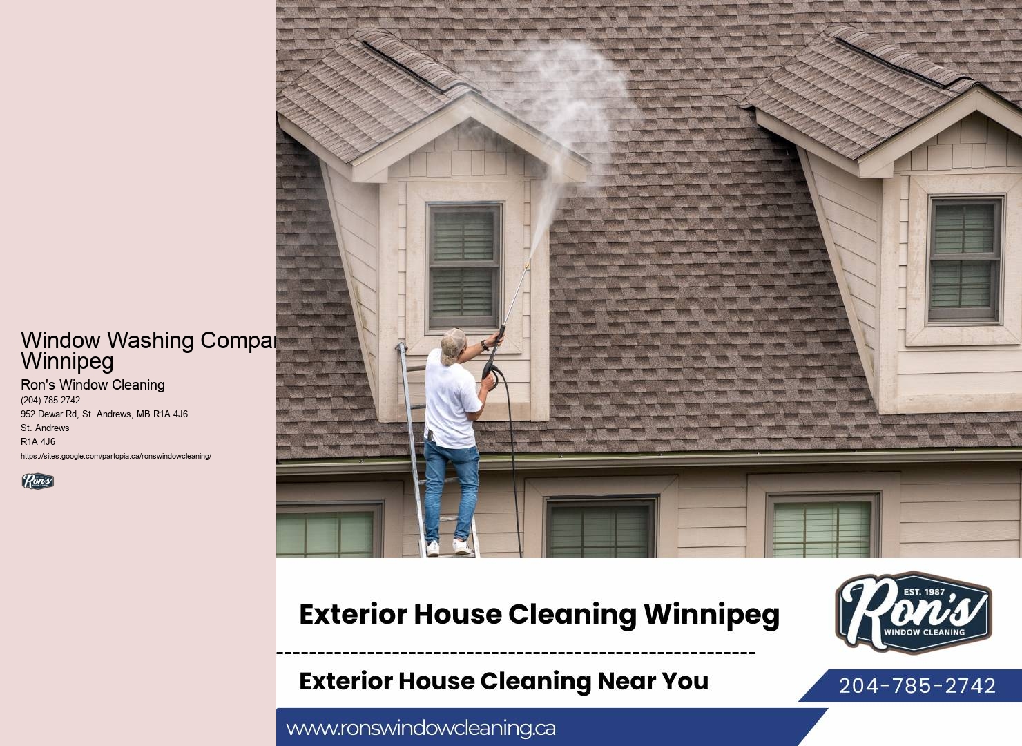 Window Washing Company Winnipeg Window Cleaning Packages