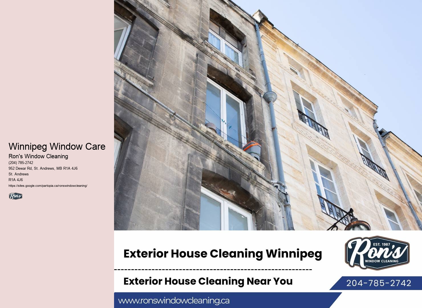 Window Cleaning Certifications Winnipeg Window Care