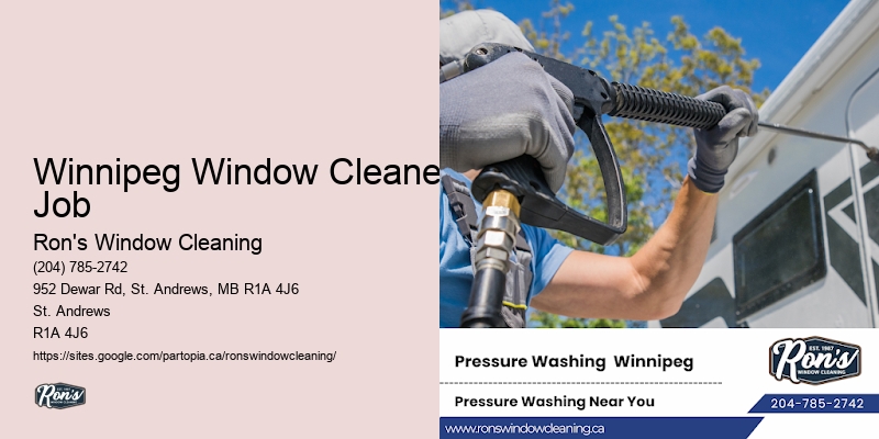 Winnipeg Window Cleaner Job