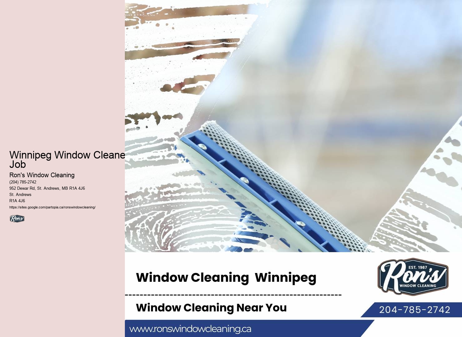 Affordable Window Cleaning Solutions Winnipeg Window Cleaner Job
