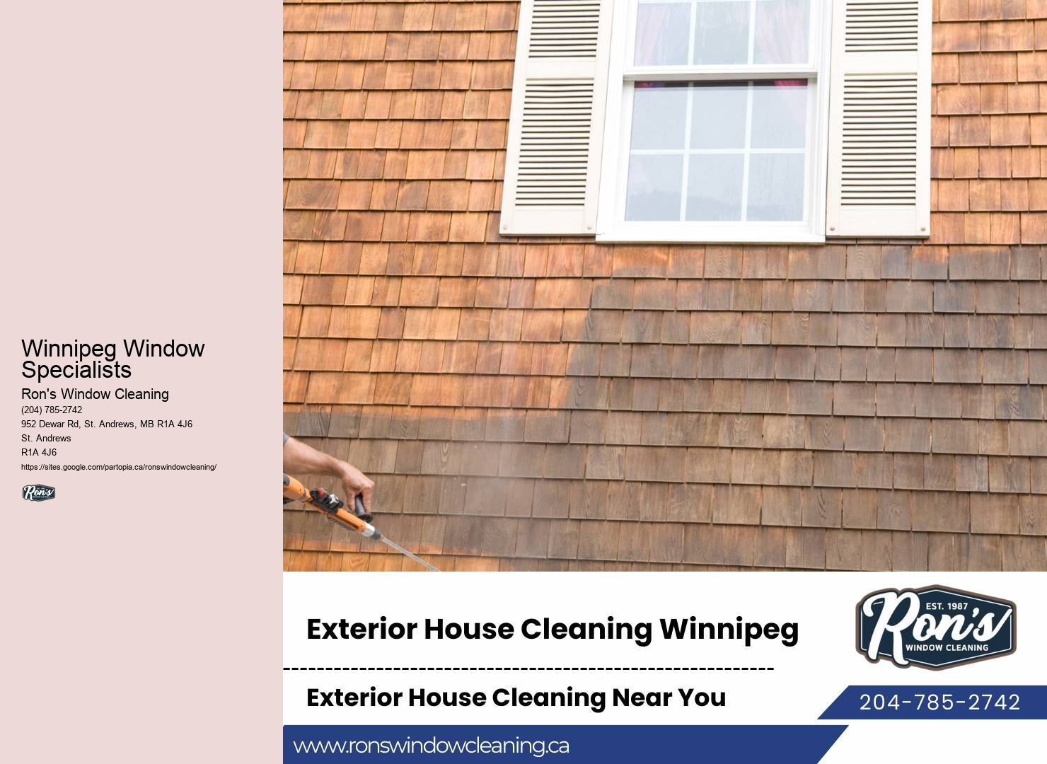 Winnipeg Window Specialists Green Window Washing