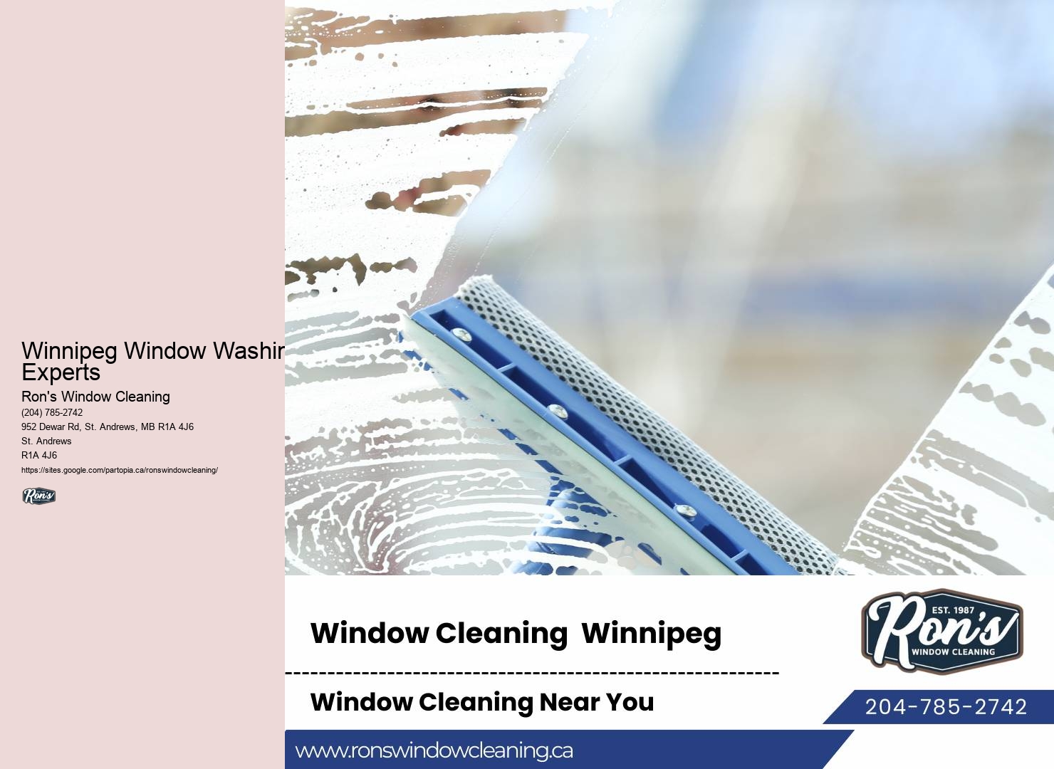 Winnipeg Window Washing Experts Seasonal Glass Cleaning
